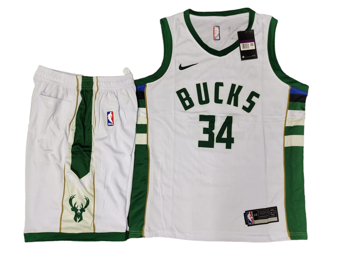 Giannis Antetokounmpo Milwaukee Bucks White Jersey*