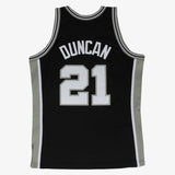 San Antonio Spurs Black Hardwood Classics - Duncan 21 - Master Quality