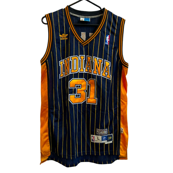 Indiana Pacers Blue Hardwood Classic Vintage Jersey Miller 31 Mast Pro Basketball Store India