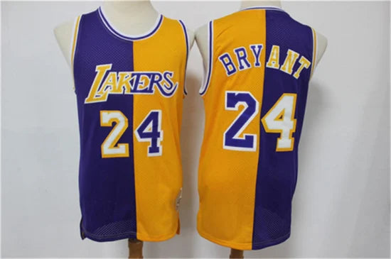 La Lakers Yellow/Purple double stitch- Bryant 24 - Master Quality