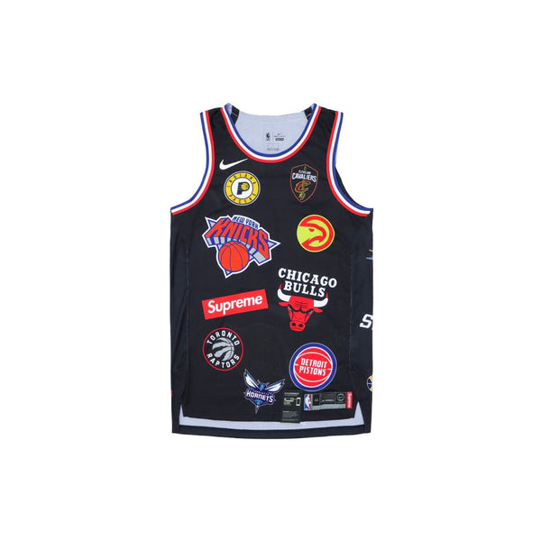 Supreme Nike NBA Teams Black Jersey - Master Quality