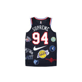 Supreme Nike NBA Teams Black Jersey - Master Quality