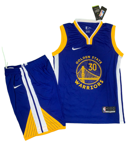 Golden State Warriors Blue Set Curry 30 Jersey Shorts Pro Basketball Store India