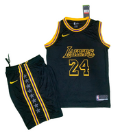 La Lakers Black Set Bryant 24 Jersey Shorts Pro Basketball