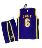 La Lakers Purple Set - James 6 (Jersey + Shorts)