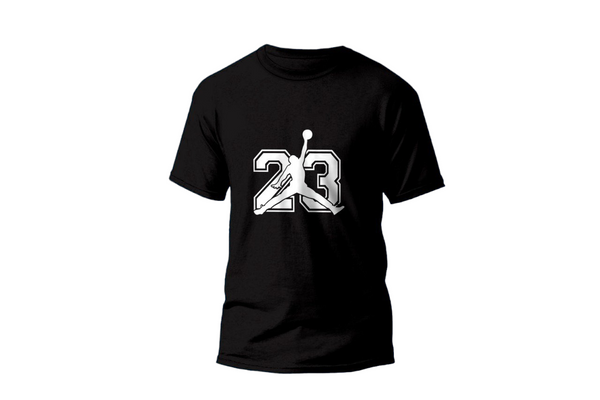 Chicago Bulls Jordan 23(White Print)-BlackPremium Cotton Tshirt
