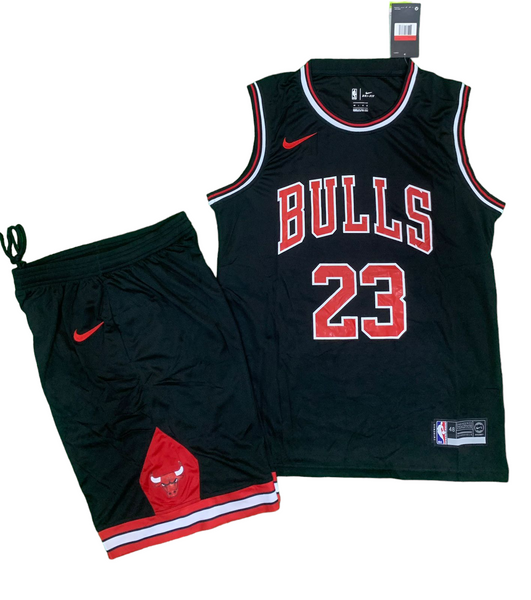 Bulls Black Set - Jordan 23 (Jersey + Shorts)