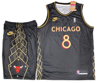 Chicago Bulls Black Set - LAVINE 8 (Jersey only)