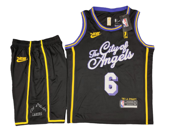 The City of Angels Black Set - James 6 (Jersey + Shorts)