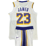 Lakers White Set - James 23 (Jersey + Shorts)