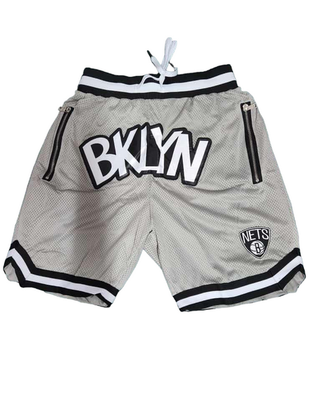 Brooklyn Nets Grey Shorts - Master Quality