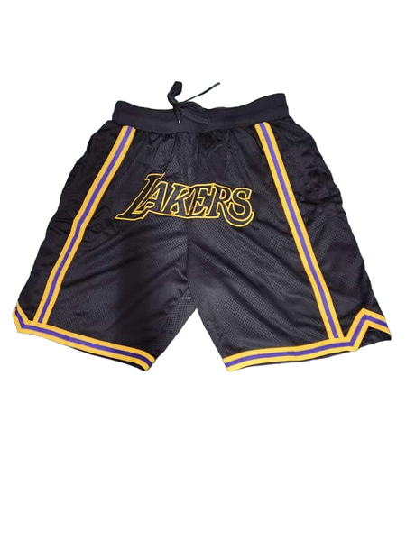 Lakers Black Shorts - Master Quality