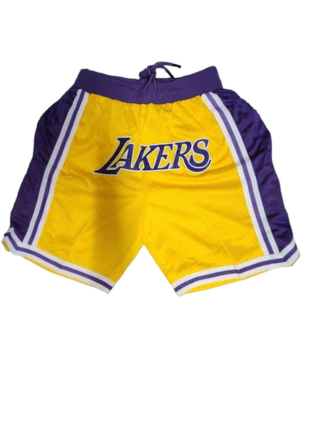 Lakers Yellow Shorts - Master Quality