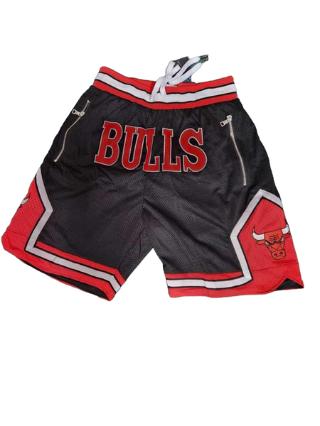 Bulls Black Shorts - Master Quality