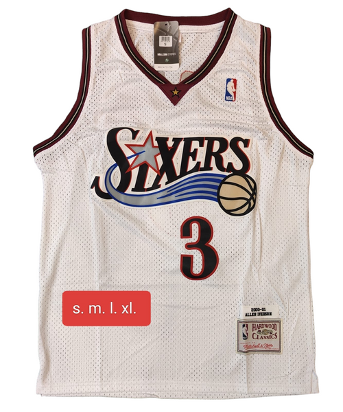 Philadelphia 76ers hardwood Classic - Iverson 3 - White - Master