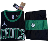 Boston Celtics Black Set - Brown 7 (Jersey + Shorts)