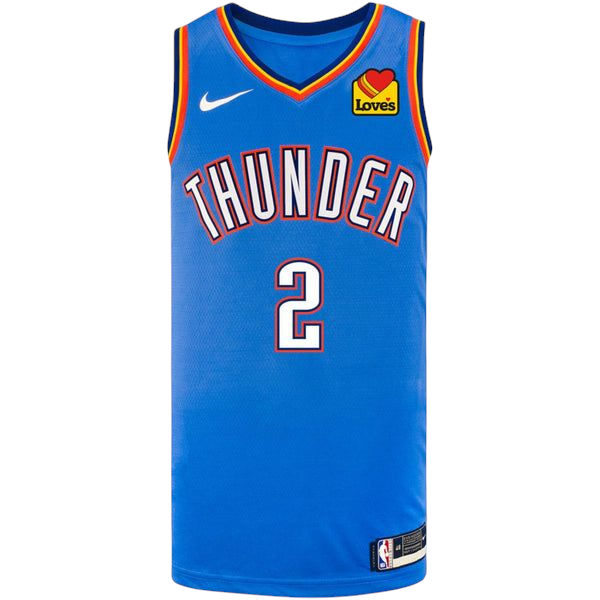 Oklahoma City Thunder Blue - Shai Gilgeous alexander 2 - Master Quality