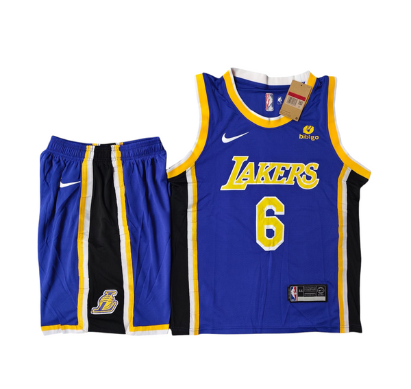 La Lakers Purple Set - James 6(Jersey + Shorts)