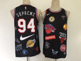 Supreme Nike NBA Teams Black Jersey - Master Quality