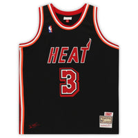 Miami Heats Black Hardwood Classic Signed - Wade 3- Master Quality