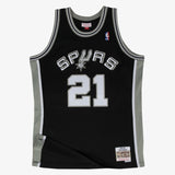 San Antonio Spurs Black Hardwood Classics - Duncan 21 - Master Quality
