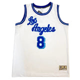 La Lakers White Hardwood Classic Yellow  - Bryant 8 - Master Quality