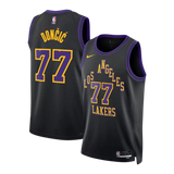La Lakers Triangular Pattern Black - Doncic 77 - Master Quality