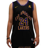 La Lakers Tringular Pattern Black - Bryant 24 - Master Quality