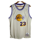 LA Lakers Cream Hardwood Classic - James 23 - Master Quality