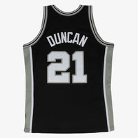 San Antonio Spurs Black Hardwood Classics - Duncan 21 - Master Quality